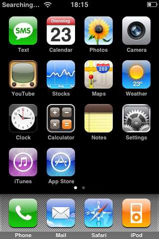 Взломанный iPhone «не видит» сети оператора.