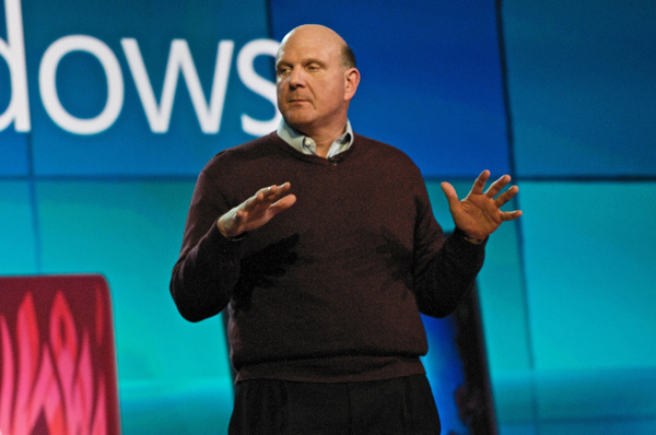 Генеральный директор Microsoft Стив Балмер на выставке CES (январь 2009 года, Лас-Вегас, Невада, США; фото <noindex><a target=_blank href=/>jdlasica</a></noindex>).