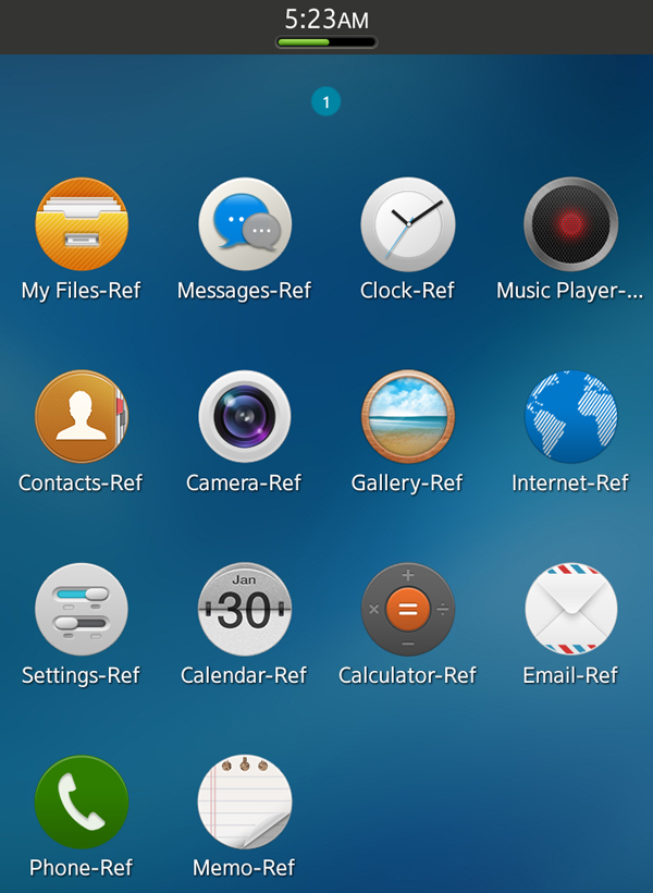 Интерфейс Tizen (иллюстрация SlashGear).