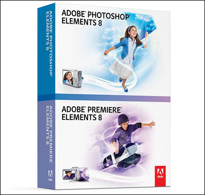 Коробочная версия пакетов Photoshop Elements и Premiere Elements восьмого поколения.